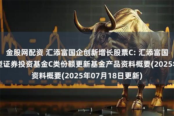 金股网配资 汇添富国企创新增长股票C: 汇添富国企创新增长股票型证券投资基金C类份额更新基金产品资料概要(2025年07月18日更新)