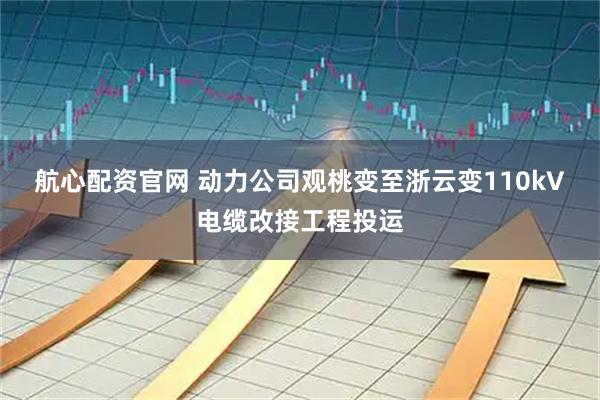 航心配资官网 动力公司观桃变至浙云变110kV电缆改接工程投运