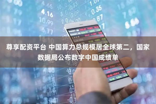 尊享配资平台 中国算力总规模居全球第二，国家数据局公布数字中国成绩单